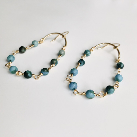 JADE CHAIN EARRINGS