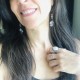 Leather Earrings Natural Gray Agate Stone