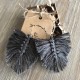 MACRAME LEAVES EARRINGS