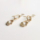 MOTHER OF PEARLS CHAIN DROP EARRINGS
