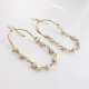 MOTHER OF PEARLS CHAIN EARRINGS