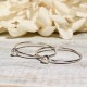 OPEN HOOP EARRINGS STERLING SILVER OPEN HOOP EARRINGS STERLING SILVER