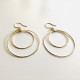 ORBITAL DOUBLE HOOP EARRINGS