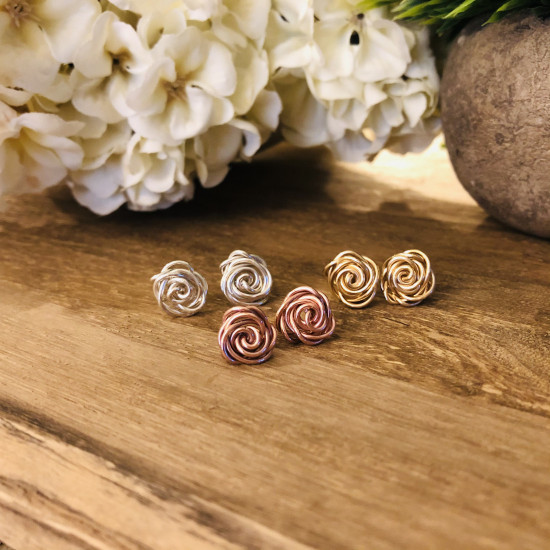 Rose Stud Earrings