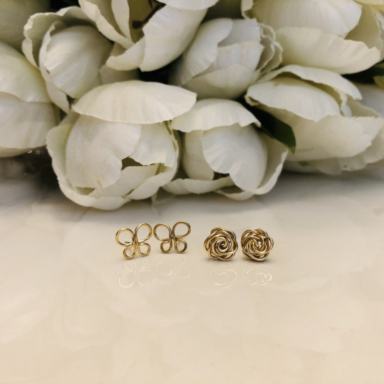 Rose Stud Earrings