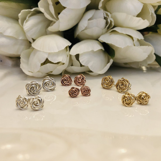 Rose Stud Earrings