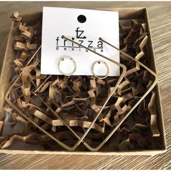 SQUARE HOOP EARRINGS SQUARE HOOP EARRINGS