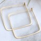 SQUARE HOOP EARRINGS SQUARE HOOP EARRINGS