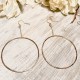 SWING CHAIN HOOPS EARRING SWING CHAIN HOOPS EARRING