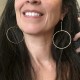 SWING CHAIN HOOPS EARRING SWING CHAIN HOOPS EARRING