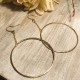 SWING CHAIN HOOPS EARRING SWING CHAIN HOOPS EARRING