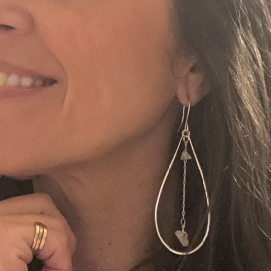 TEARDROP CRYSTAL EARRINGS TEARDROP CRYSTAL EARRINGS