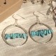 TURQUOISE ARCO EARRINGS TURQUOISE ARCO EARRINGS