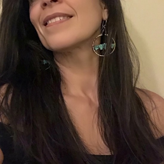 TURQUOISE ARCO EARRINGS TURQUOISE ARCO EARRINGS