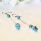 TURQUOISE GEM DROP EARRINGS TURQUOISE GEM DROP EARRINGS