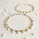 WRAPPED HOOP MOTHER OF PEARL EARRINGS