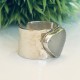 HEART SHAPED SEA GLASS OPEN RING HEART SHAPED SEA GLASS OPEN RING