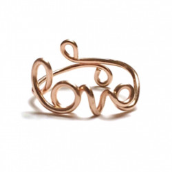 LOVE SCRIPT ADJUSTABLE RING LOVE SCRIPT ADJUSTABLE RING
