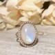 NATURAL RAINBOW MOONSTONE MEDIUM OVAL RING NATURAL RAINBOW MOONSTONE MEDIUM OVAL RING