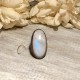 NATURAL RAINBOW MOONSTONE OVAL RING NATURAL RAINBOW MOONSTONE OVAL RING
