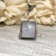 NATURAL RAINBOW MOONSTONE SQUARE OPEN RING NATURAL RAINBOW MOONSTONE SQUARE OPEN RING