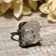 NATURAL RAW CRYSTAL QUARTZ STONE RING NATURAL RAW CRYSTAL QUARTZ STONE RING