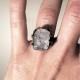 NATURAL RAW CRYSTAL QUARTZ STONE RING NATURAL RAW CRYSTAL QUARTZ STONE RING