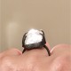 NATURAL RAW CRYSTAL QUARTZ STONE RING NATURAL RAW CRYSTAL QUARTZ STONE RING