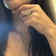 NATURAL RAW ROSE QUARTZ DOUBLE RING NATURAL RAW ROSE QUARTZ DOUBLE RING