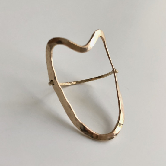 ORGANIC BIG HEART RING