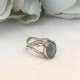ORGANIC LARIMAR DOUBLE RING ORGANIC LARIMAR DOUBLE RING