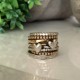 SCULPTED ORGANIC HEART STACKING RING