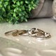 SCULPTED ORGANIC HEART STACKING RING