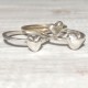 SCULPTED ORGANIC HEART STACKING RING