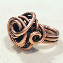 SWIRL COOPER RING SWIRL COOPER RING