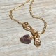 AMETHYST WRAPPED NECKLACE AMETHYST WRAPPED NECKLACE