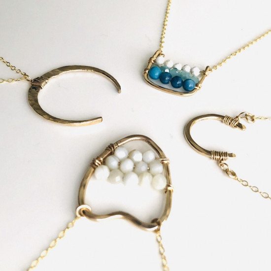 CRESCENT MOON NECKLACE