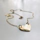 HAMMERED HEART NECKLACE