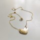 HAMMERED HEART NECKLACE