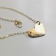 HAMMERED HEART NECKLACE
