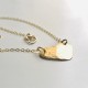 HAMMERED HEART NECKLACE