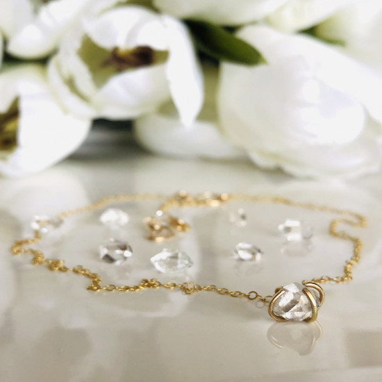 Herkimer Diamond Handmade Necklace Herkimer Diamond Handmade Necklace