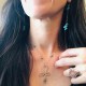 L WITH NATURAL TEAL AQUAMARINE BRIOLETTE NECKLACE L WITH NATURAL TEAL AQUAMARINE BRIOLETTE NECKLACE