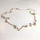 MOTHER OF PEARLS CHAIN CHOCKER NECKLACE