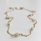 MOTHER OF PEARLS CHAIN CHOCKER NECKLACE MOTHER OF PEARLS CHAIN CHOCKER NECKLACE