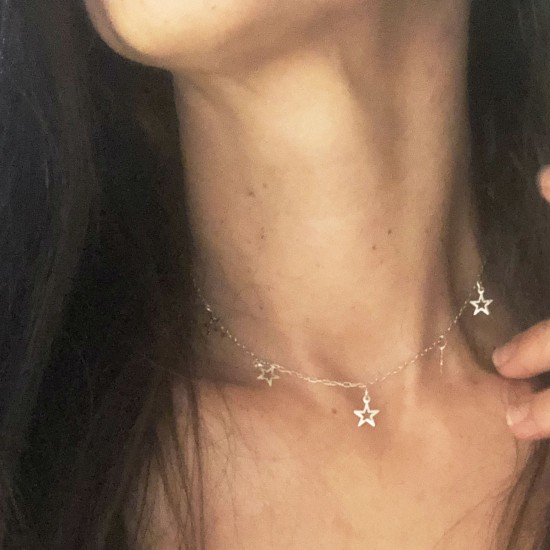 NECKLACE 5 STARS CHOCKER NECKLACE 5 STARS CHOCKER
