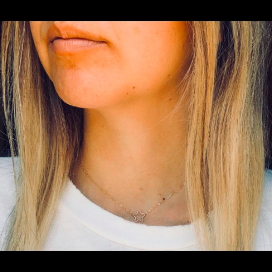 NECKLACE OPEN STARS CHOCKER SET NECKLACE OPEN STARS CHOCKER SET
