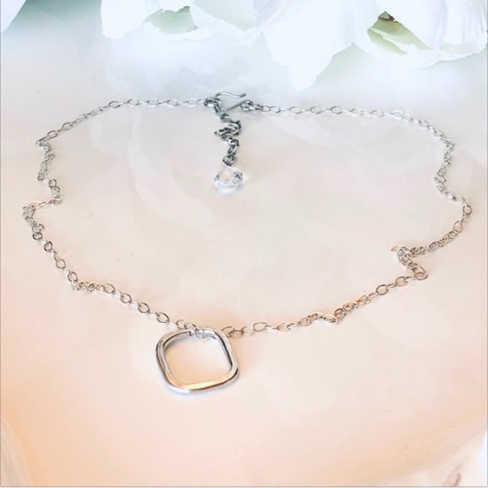 NECKLACE SQUARE CHOCKER 