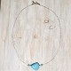 NECKLACE TURQUOISE HOWLITE STONE NECKLACE TURQUOISE HOWLITE STONE