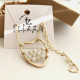 OPEN HEART MOTHER OF PEARLS NECKLACE